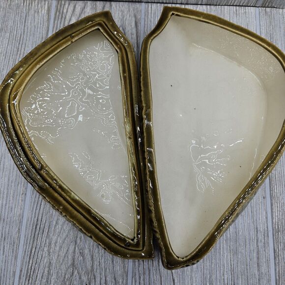 Vintage Arnel's Brazil Brazilian Nut Candy Trinket Dish‎ Lid Ceramic Rare - Picture 5 of 8